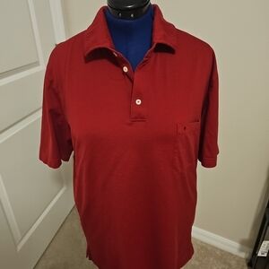 Ballantyne Men’s Polo, Sz 2XL Red 100% Cotton